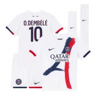 Paris Saint-Germain Ousmane Dembele #10 Udebane Trøje Børn 2024-25 Kortærmet (+ Korte bukser)